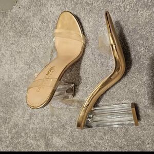 Fashion Nova Clear High Heel Shoes